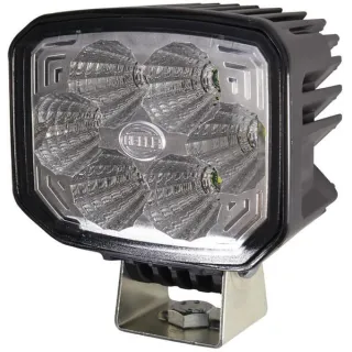 Work light LED, 12W, 1000lm, rectangular, 12/24V, transparent, clamp, 6 LED's,   1GA996188511 Hella