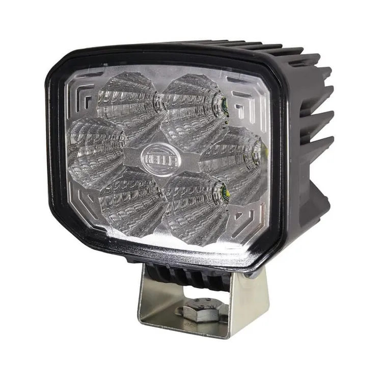 Work light LED, 12W, 1000lm, rectangular, 12/24V, transparent, clamp, 6 LED's,   1GA996188511 Hella