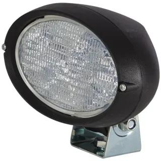 Work light Halogen, 55W, oval, 12V, transparent/white, bolt on, 160x78x128mm AMP plug,   1GA996161291 Hella