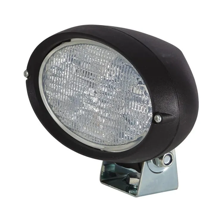 Work light Halogen, 55W, oval, 12V, transparent/white, bolt on, 160x78x128mm AMP plug,   1GA996161291 Hella