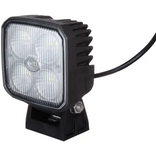 Darba gaismas LED, 25W, 1200lm, kvadrātveida, 12/24V, caurspīdīgs, 90mm, plūds, 4 LED, 1GA996283001 Hella