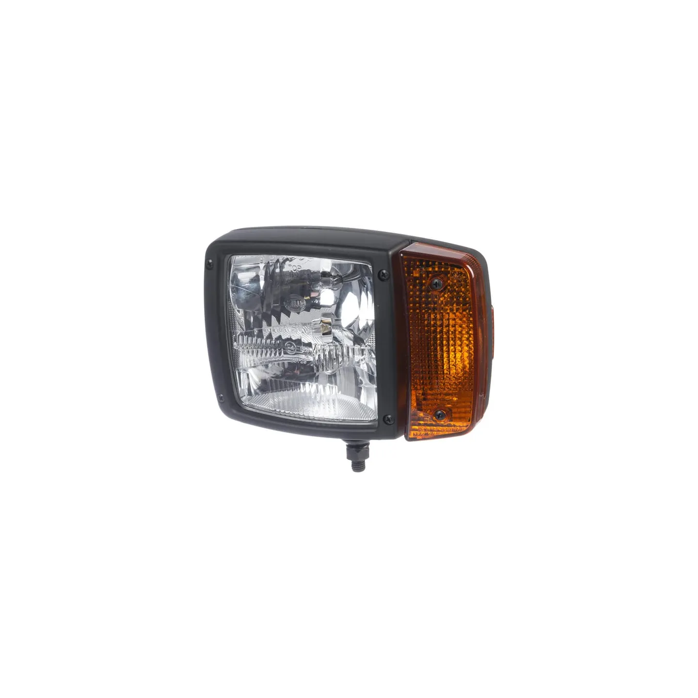 Headlight Halogen, LH rectangular, 24V, transparent/amber, bolt on,   1SA996120031 Hella 1EA993975051
