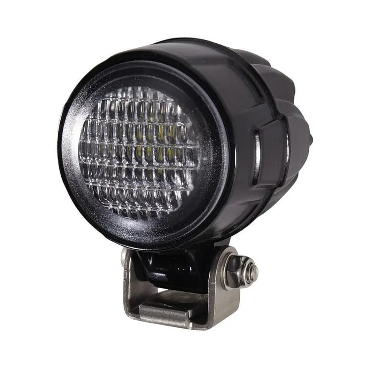 Work light LED, 15W, 800lm, round, 9/12/24/33/50V, white, bolt on, 82x88mm Deutsch plug, 1 LED,   1G0995050001 Hella
