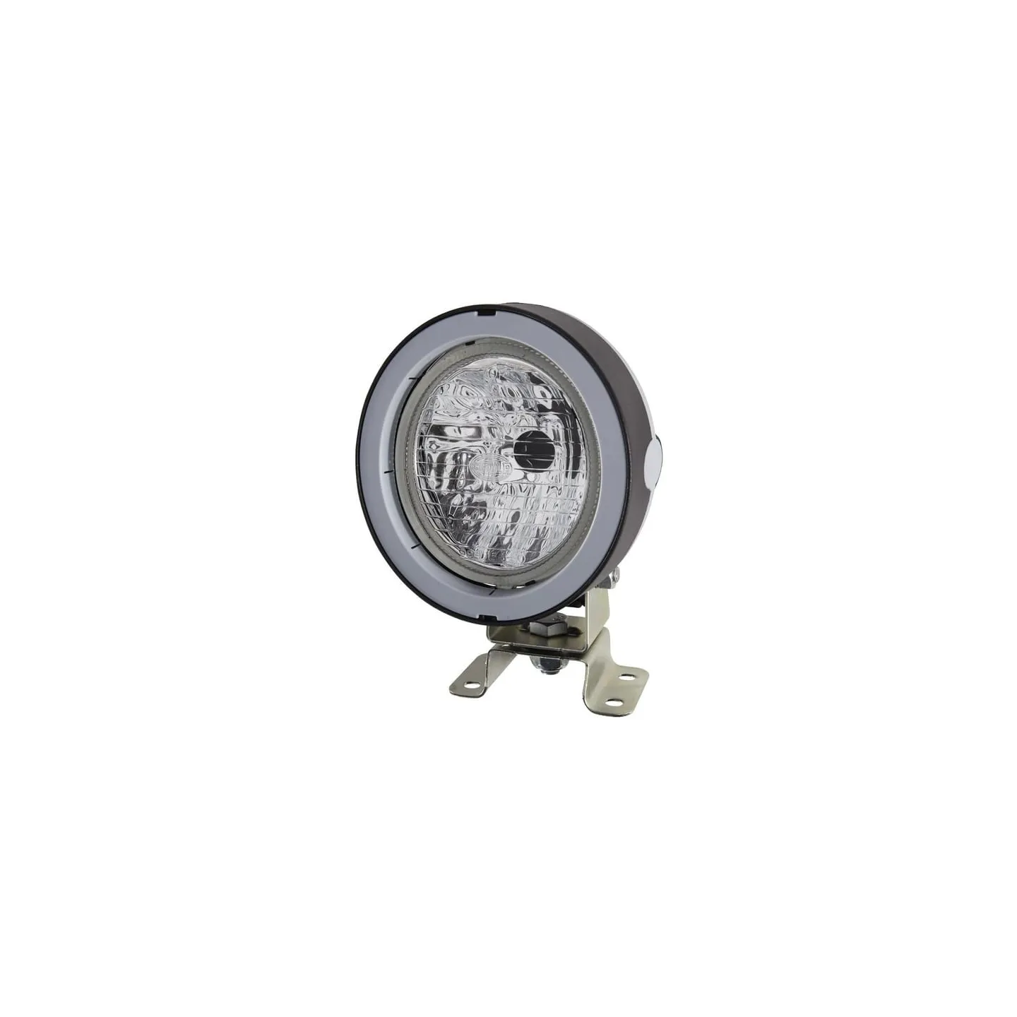 Work light Halogen, 55/70W, round, 12/24V, transparent, housing: grey, 110x103x170mm AMP plug,   1GM996134061 Hella