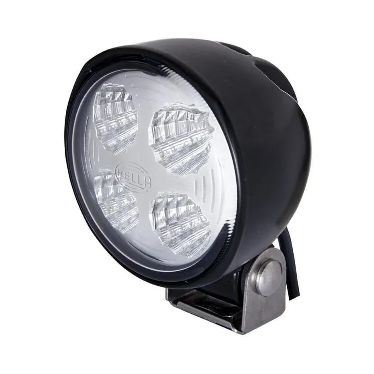 Work light LED, 800lm, round, 12/24V, transparent, bolt on,  83mm, 4 LED's,   1G0996276451 Hella 1G0996176721 1GA996176701