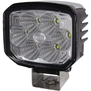 Work light LED, 22W, 1300lm, rectangular, 12/24V, transparent/white, 112x62x129mm Deutsch plug, 6 LED's,   1GA996288001 Hella