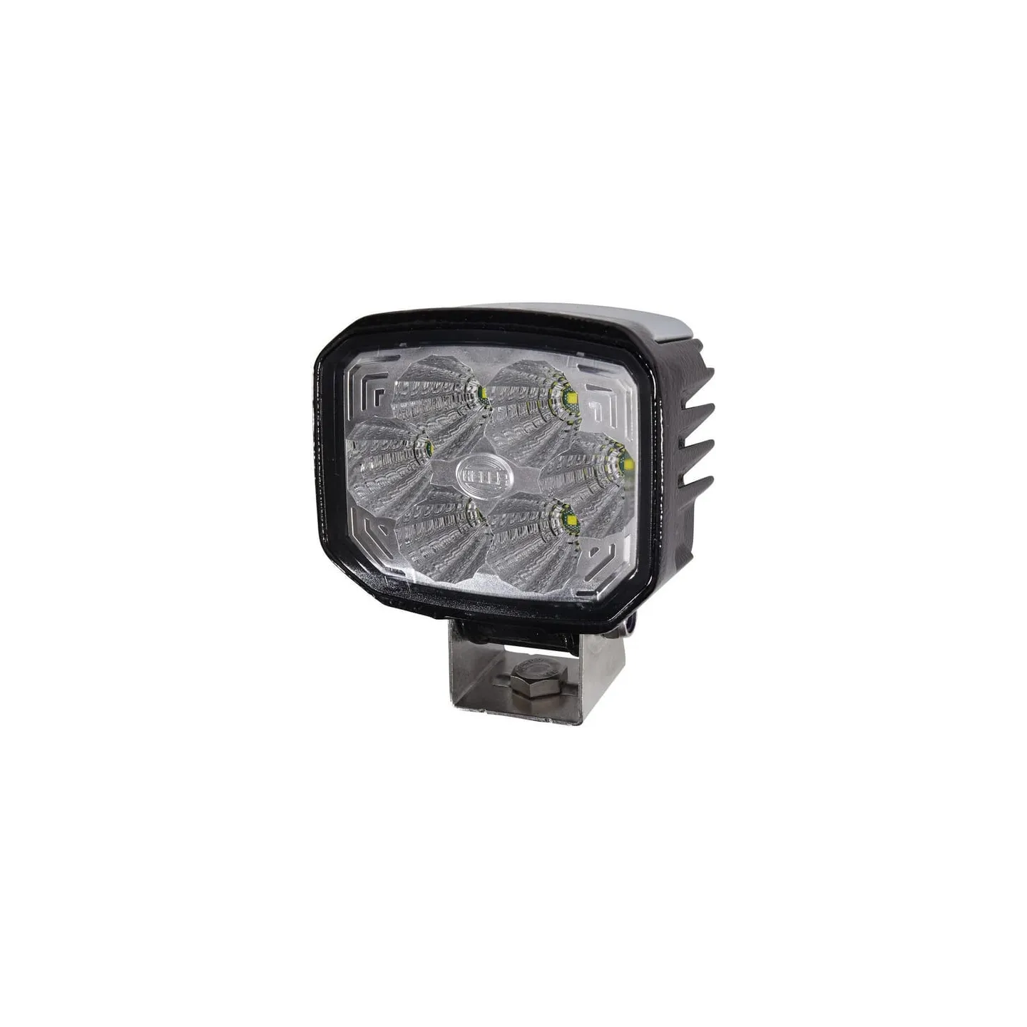 Work light LED, 22W, 1300lm, rectangular, 12/24V, transparent/white, 112x62x129mm Deutsch plug, 6 LED's,   1GA996288001 Hella