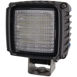 Darba gaismas LED, 43W, 2200lm, kvadrātveida, 12/24V, caurspīdīgs/balts, pieskrūvēts, 114,5x109,9x144,8mm Deutsch spraudnis, 16 