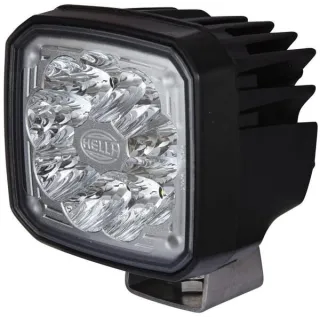 Work light LED, 2000lm, square, 12/24V, transparent, 100x85mm Deutsch plug, 9 LED's,   1GA995506031 Hella