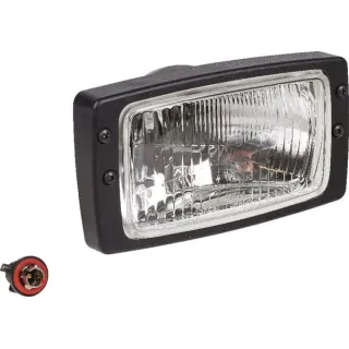Priekšējais lukturis Halogēns, taisnstūrveida, 12/24V, caurspīdīgs, pieskrūvējams, 182x94x102mm, 1AB006213027 Hella