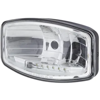 Priekšējais lukturis Halogēns, taisnstūrveida, 12/24V, caurspīdīgs, 244,8x108,5x160,7mm, 6 LED, 1FE008773081 Hella