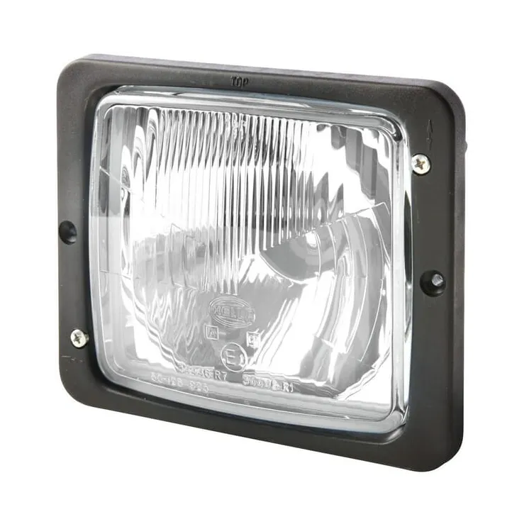 Priekšējais lukturis halogēns, taisnstūrveida, 12/24V, caurspīdīgs, pieskrūvēts, 173x99x144mm, 1AA004109001 Hella
