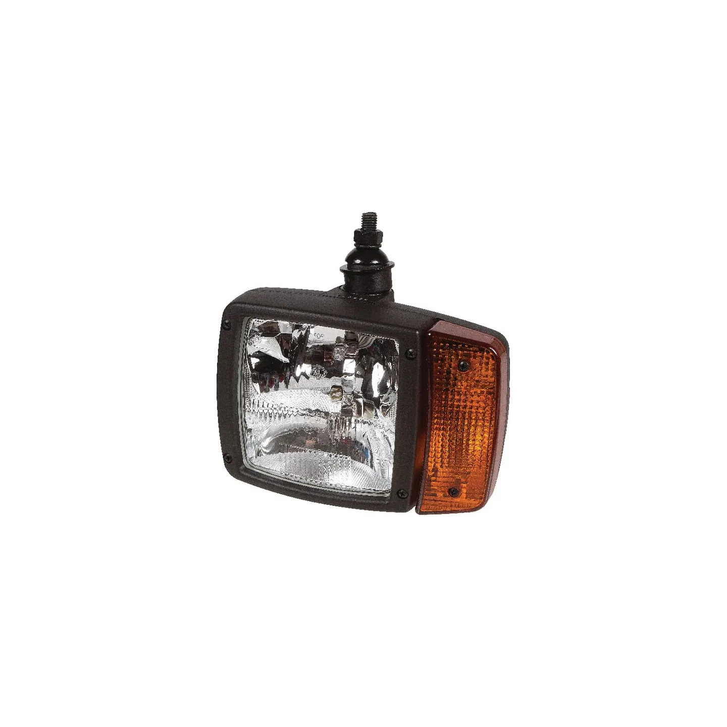 Headlight Halogen, LH rectangular, 24V, white/amber, clamp, 212x101x206mm,   1EA993975337 Hella