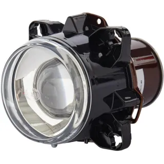 Headlight Halogen, round, 12V, transparent,  90mm,   1BL008193001 Hella