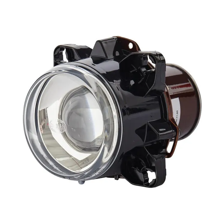Headlight Halogen, round, 12V, transparent,  90mm,   1BL008193001 Hella