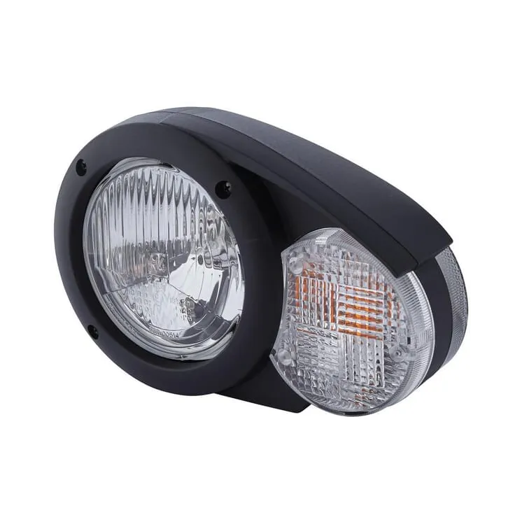 Priekšējais lukturis halogēns, LH apaļš, 12V, balts/pelēks, ieskrūvēts, 144.5mm, 1E3996160011 Hella