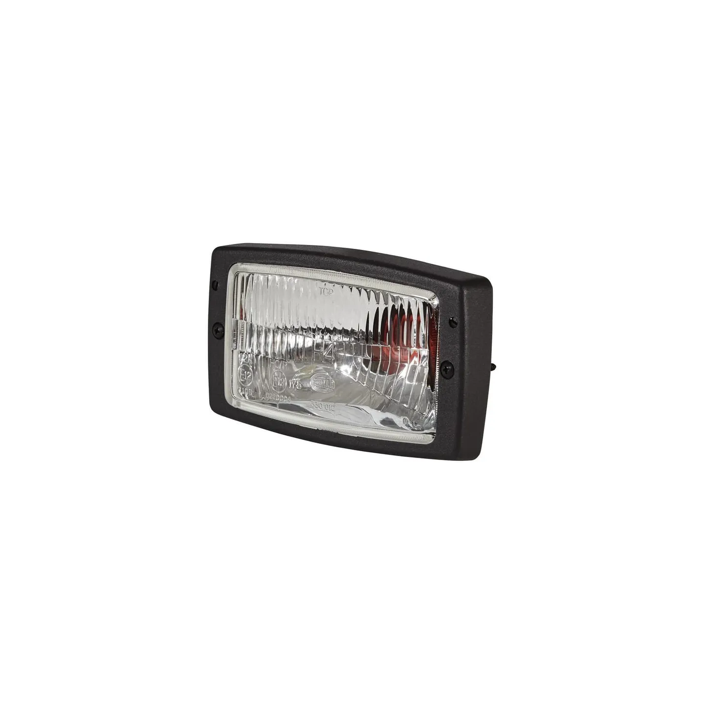 Headlight Halogen, rectangular, 12/24V, transparent, bolt on, 182x88x102mm,   1AD996018651 Hella