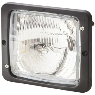 Headlight Halogen, rectangular, 12/24V, transparent, bolt on, 173x99x144mm,   1AA004109021 Hella