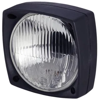 Priekšējais lukturis kvadrātveida, 12/24V, caurspīdīgs, pieskrūvēts, 153x 1A3996026121 Hella