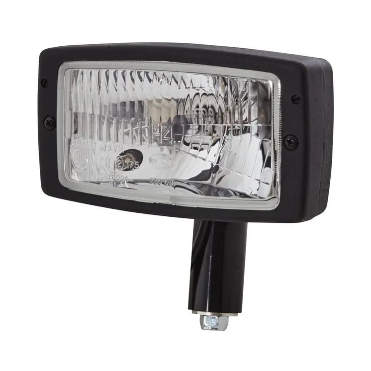 Headlight Halogen, rectangular, 12/24V, transparent, bolt on, 182x88x102mm,   1AD996018617 Hella