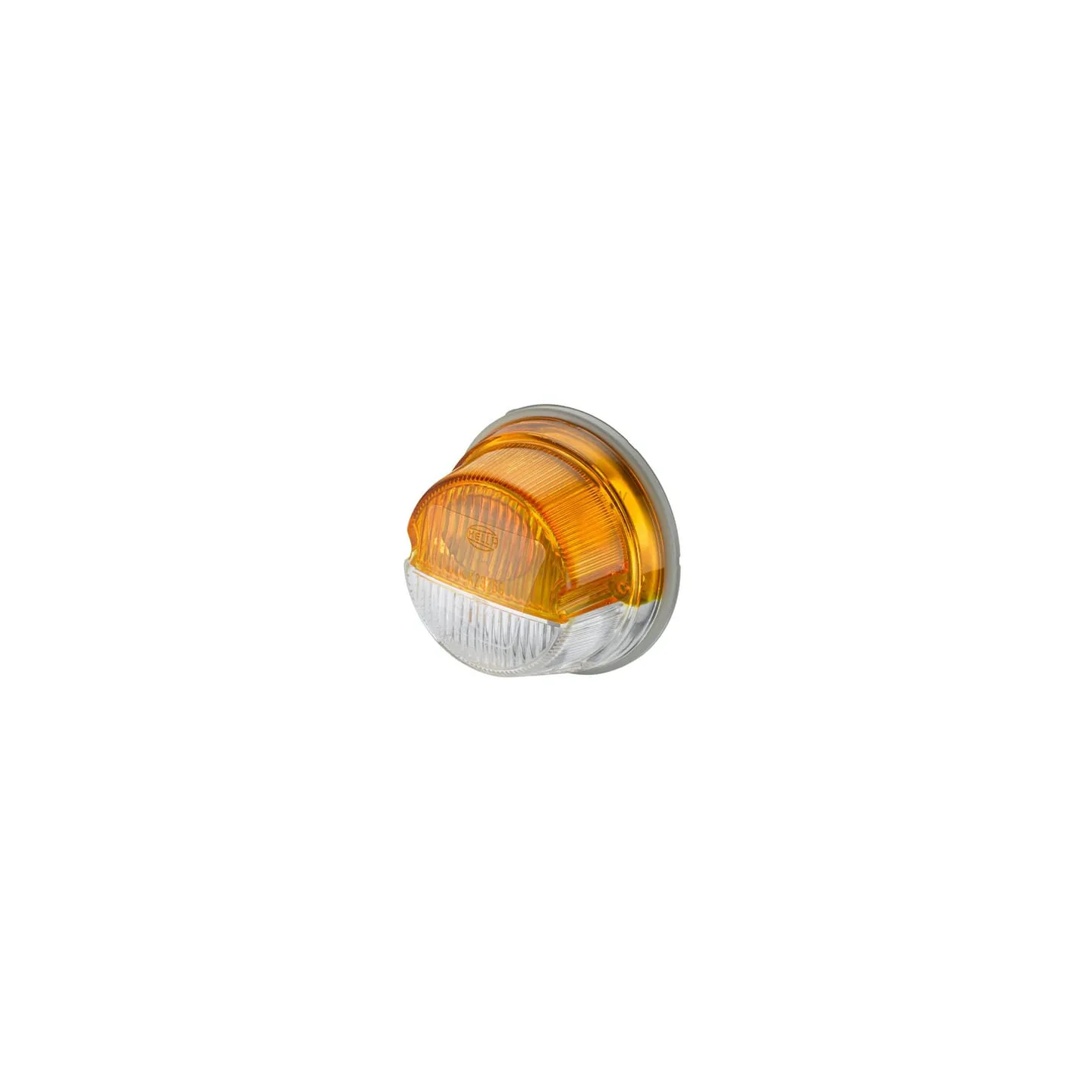 Direction and position light 18/3W, round, 12V, amber/transparent,  78mm,   2BE001259061 Hella