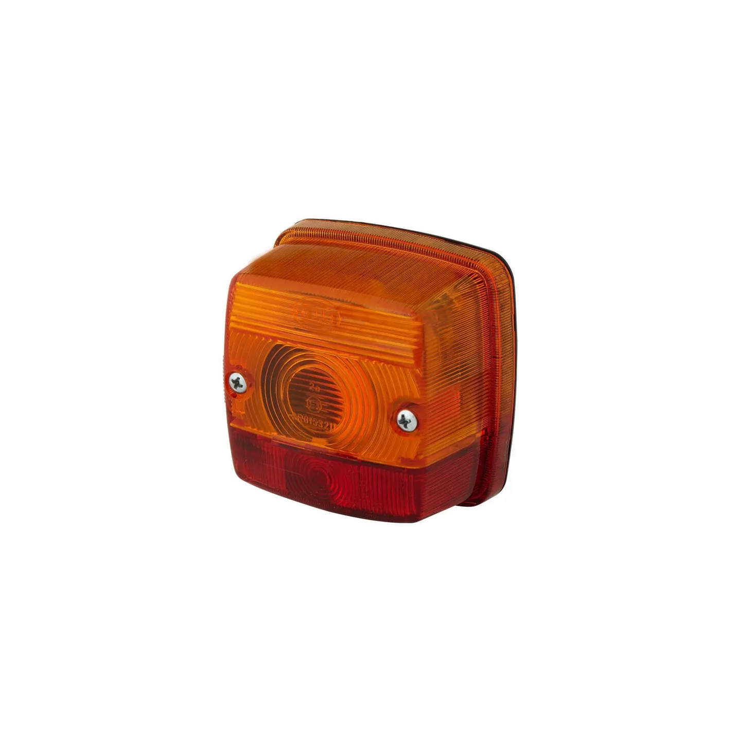 Rear light square, 12/24V, red/orange, bolt on, 84x51x84mm,   2SW003014131 Hella
