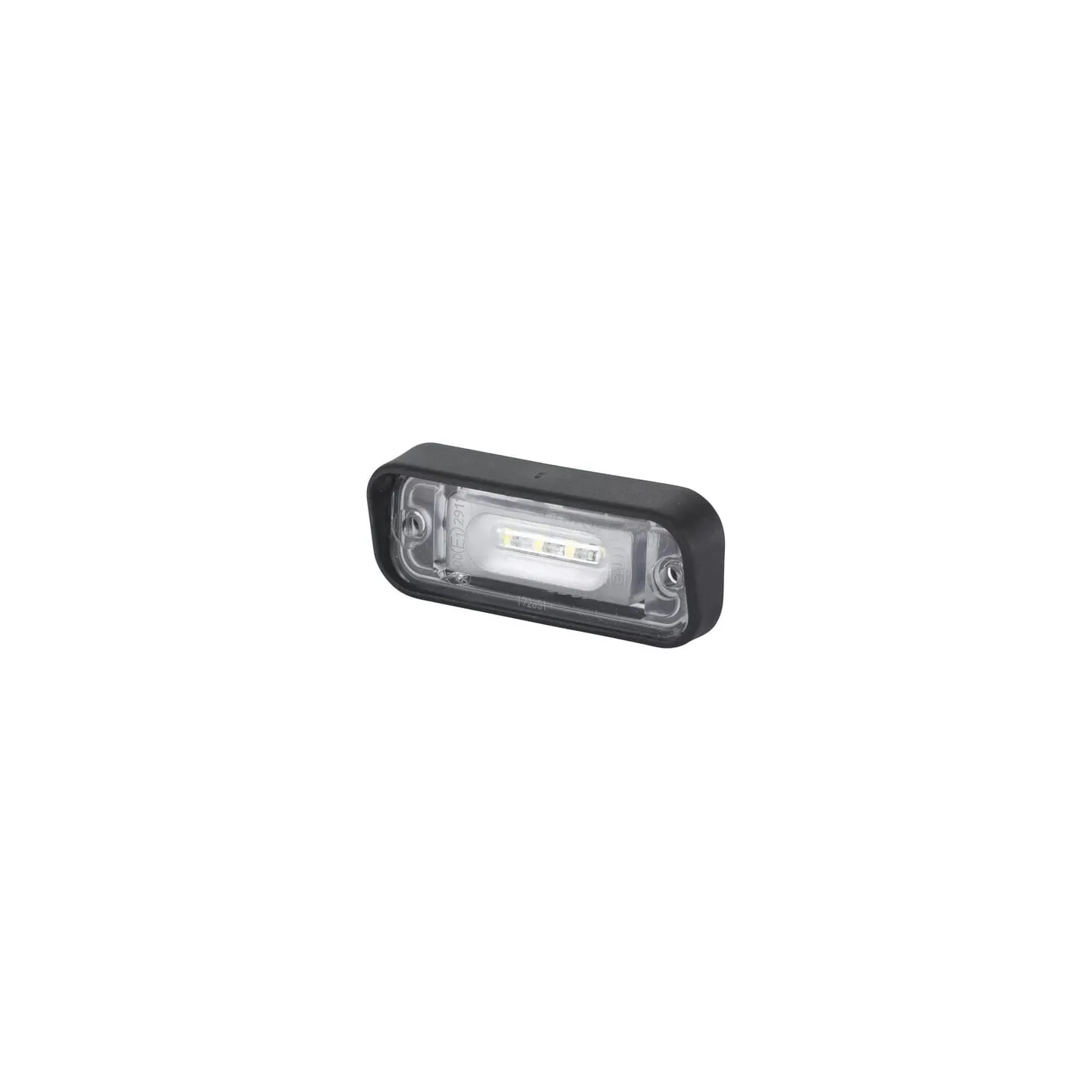 Number plate light LED, rectangular, 12V, white, bolt on, 82.7x111x326mm, Blade terminal sleeve, 4 LED's,   2KA010278411 Hella