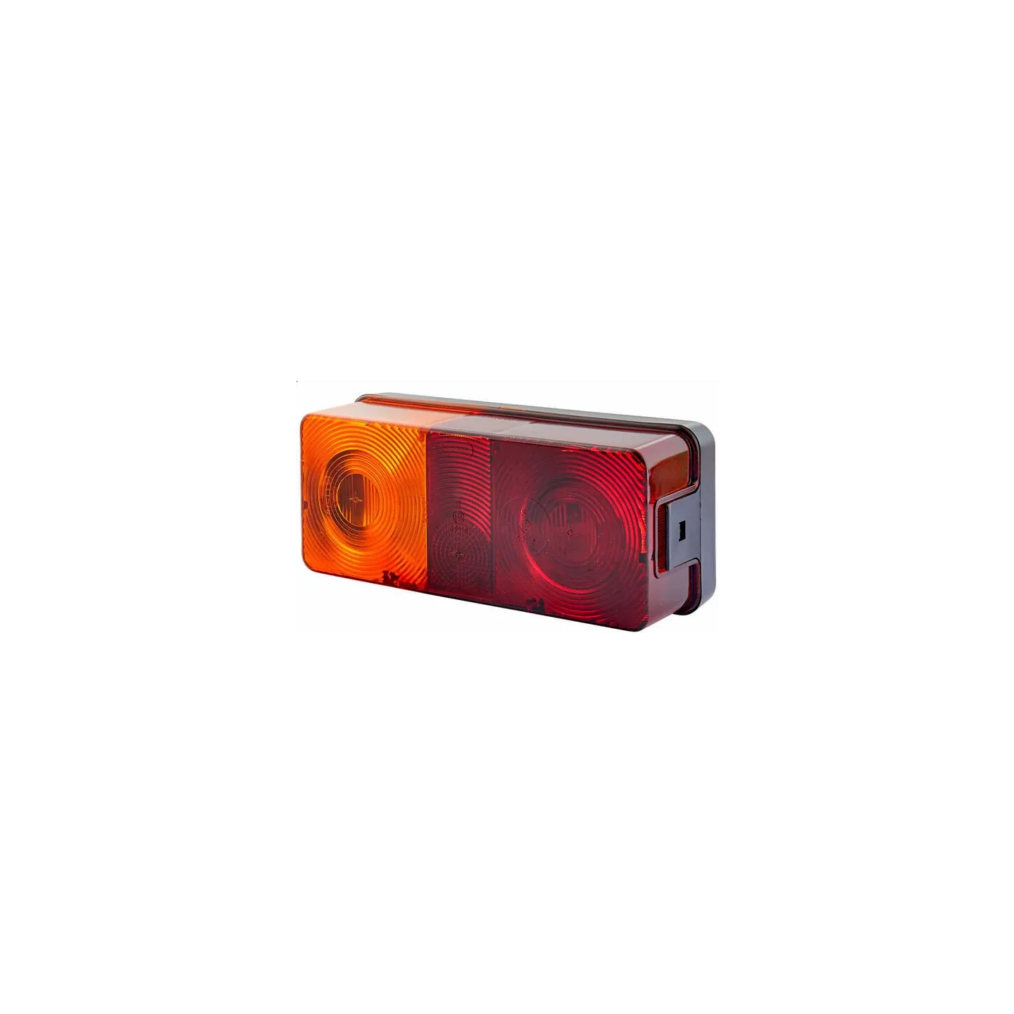 Aizmugurējais lukturis LH taisnstūrveida, 12/24V, sarkans/oranžs, pieskrūvēts, 170x62x75mm, 2SD002582011 Hella