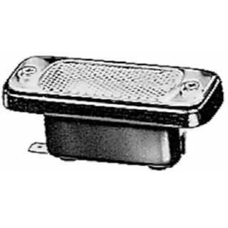 Numura zīmes apgaismojums 5W, taisnstūrveida, 12V, caurspīdīgs, skrūvējams, 82.5x32.5mm, 2KA003738057 Hella