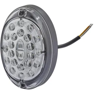 Rear light LED, oval, 12/24V, transparent, bolt on, 24 LED's,   2SD343390011 Hella