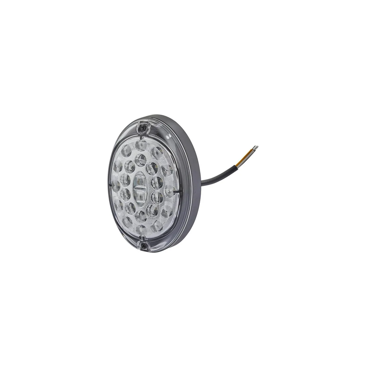 Aizmugurējais gaismas diode, ovāls, 12/24V, caurspīdīgs, pieskrūvējams, 24 LED, 2SD343390011 Hella