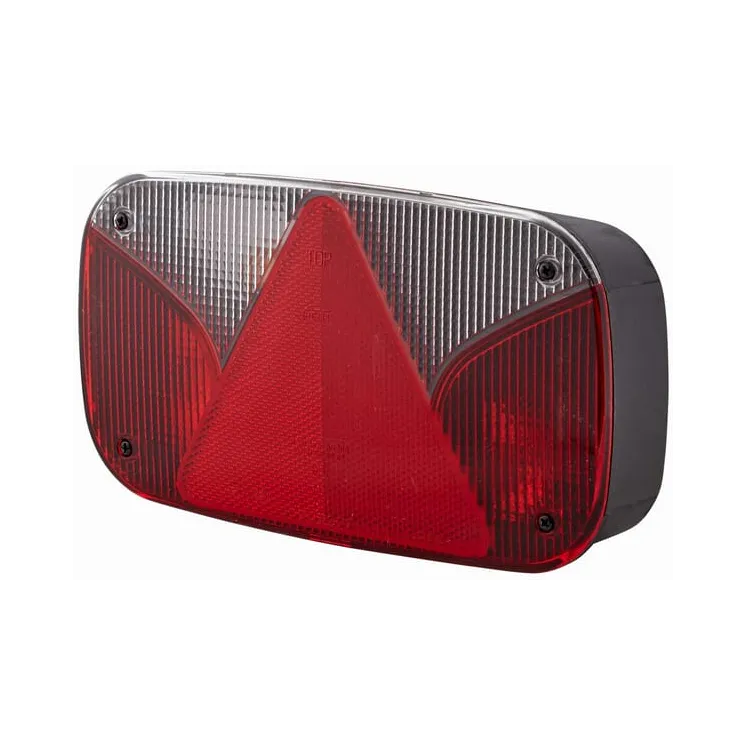 Rear light LH rectangular, 12V, red/amber, bolt on, 247x60x138mm,   2VA998232251 Hella