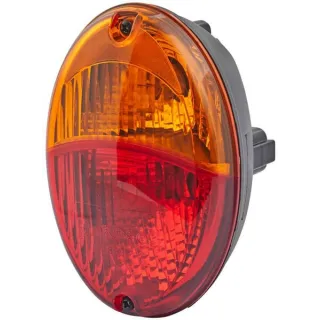 Rear light oval, 12V, red/amber, bolt on, 140.4x98.4x98.4mm,   2SD343130071 Hella