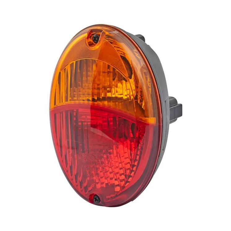 Rear light oval, 12V, red/amber, bolt on, 140.4x98.4x98.4mm,   2SD343130071 Hella