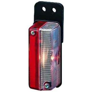 Marker light 5W, rectangular, 12/24V, red/white, bolt on,   2XS005020011 Hella