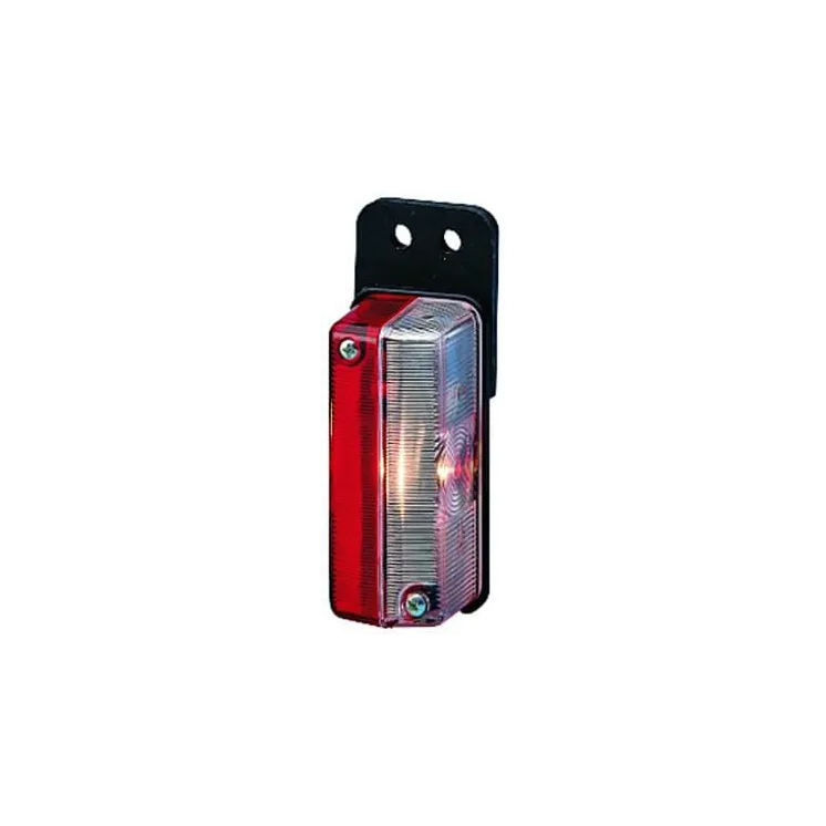 Marker light 5W, rectangular, 12/24V, red/white, bolt on,   2XS005020011 Hella