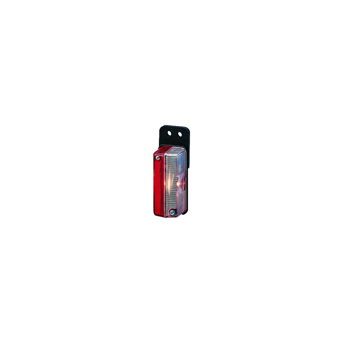 Marker light 5W, rectangular, 12/24V, red/white, bolt on,   2XS005020011 Hella