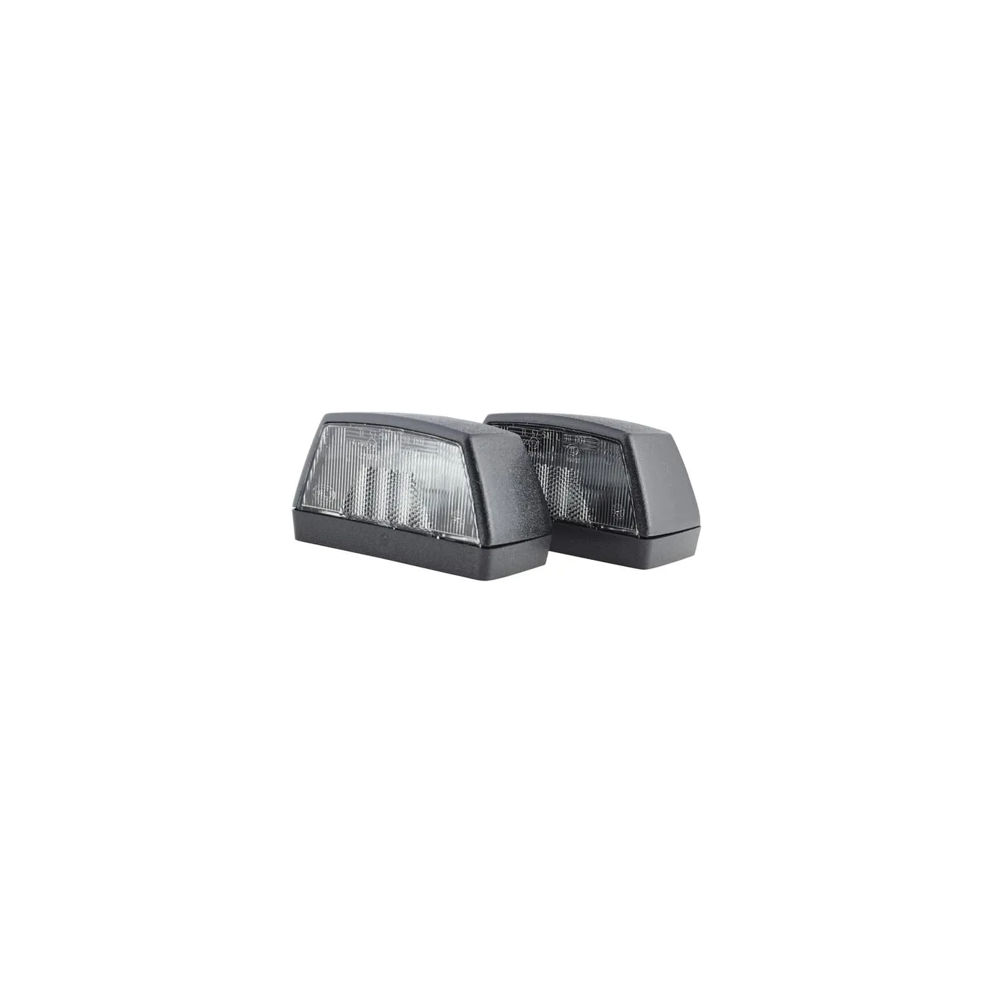 Number plate light 10W, rectangular, 12/24V, white, bolt on, 102x55x56.5mm, Blade terminal,   2KA003389061 Hella