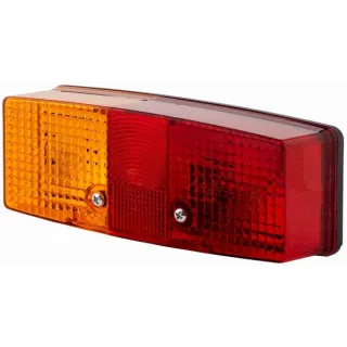 Rear light LH rectangular, 12/24V, red/orange/white, bolt on, 158x51x64mm,   2SE997111011 Hella