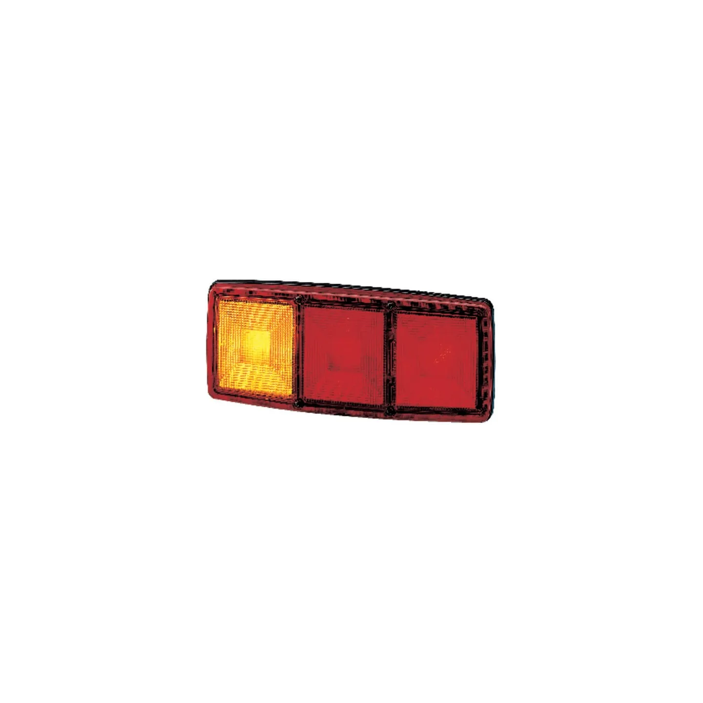 Rear light LH rectangular, 12V, red/orange, bolt on, 344x147mm,   2SD003167011 Hella