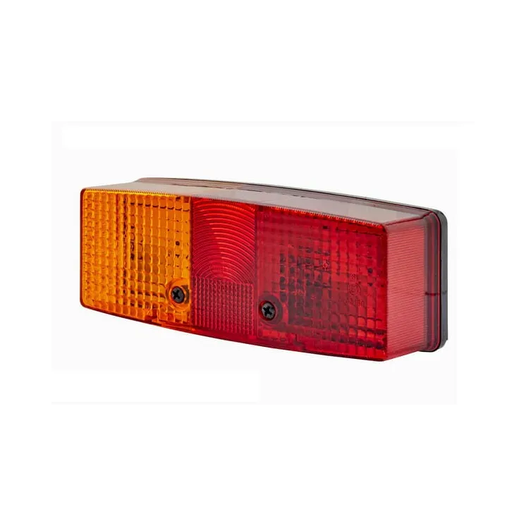 Rear light LH rectangular, 12/24V, red/orange, bolt on, 158x51x64mm,   2SD003184031 Hella TA04930060 TA04930063 VPM3717