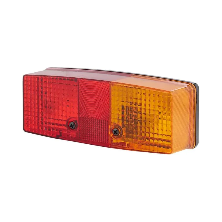 Rear light RH rectangular, 12/24V, red/orange/white, bolt on, 158x51x64mm,   2SE003184101 Hella