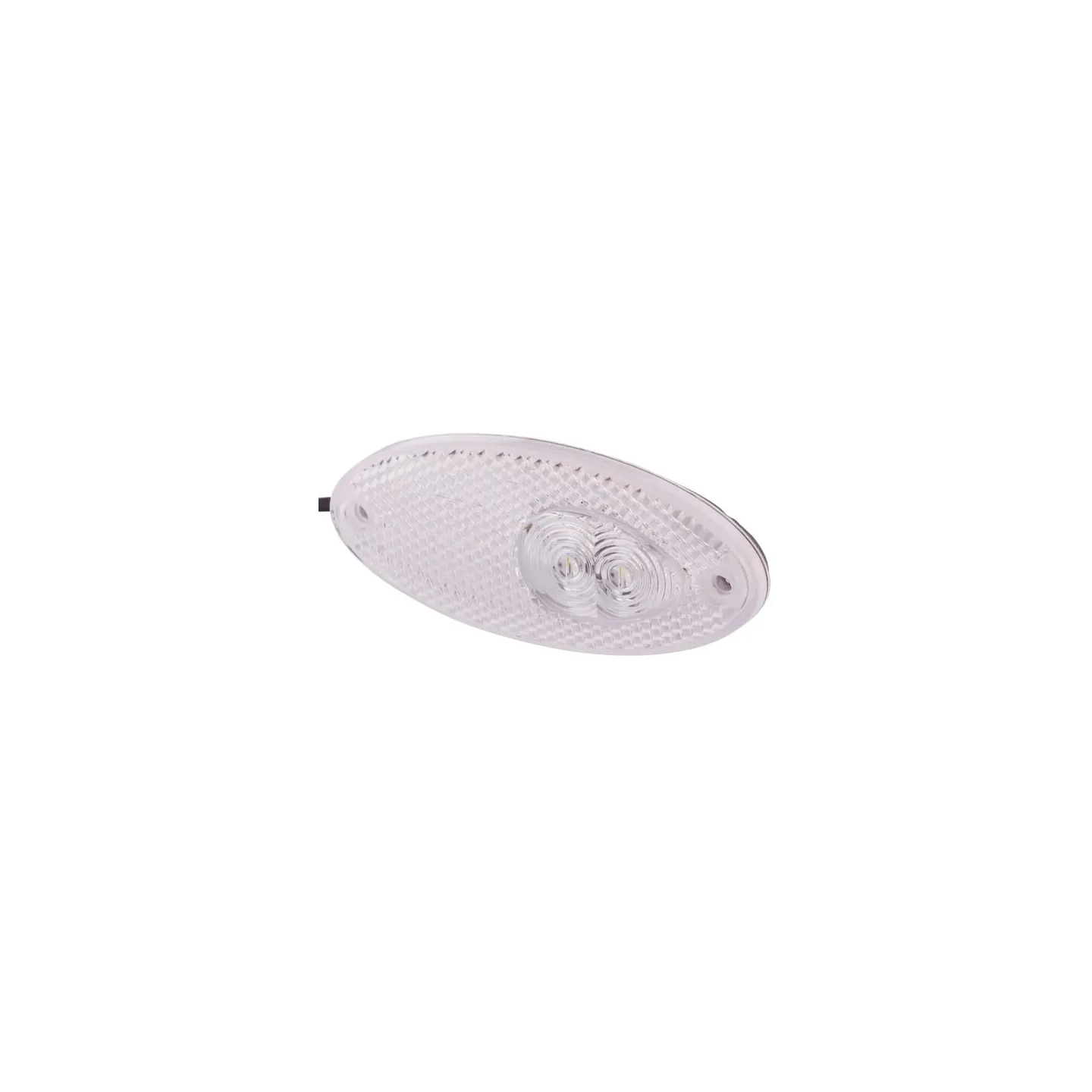 Marker light LED, 0.60W, oval, 24V, transparent, bolt on, 2 LED's,   2PG964295111 Hella