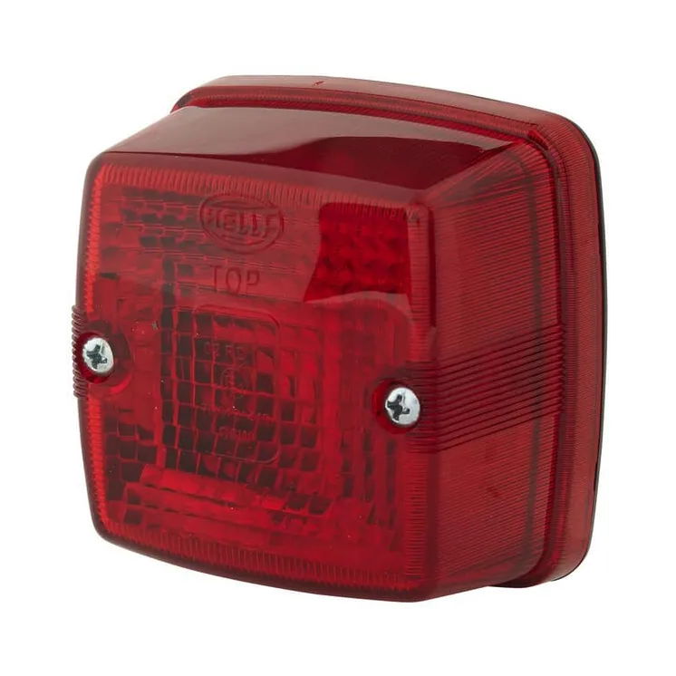 Rear light square, 12/24V, red, bolt on, 84x51x84mm,   2SA003014051 Hella
