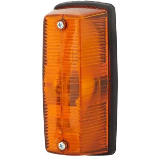 Indicator light LH 21W, rectangular, 12/24V, amber, bolt on, 146x  2BA001277011 Hella