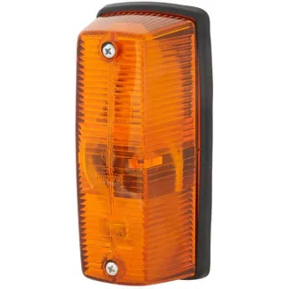 Indicator light RH 21W, rectangular, 12/24V, amber, bolt on, 146x  2BA001277021 Hella