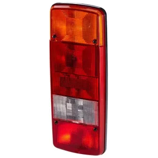 Rear light LH rectangular, 12/24V, red/amber/white, bolt on, 343x75x133mm,   2SK003567331 Hella