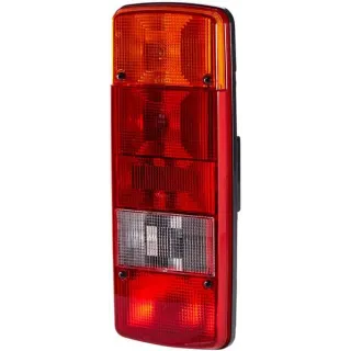 Rear light RH rectangular, 12/24V, red/amber/white, bolt on, 343x75x133mm,   2SK003567661 Hella 2SK003567321