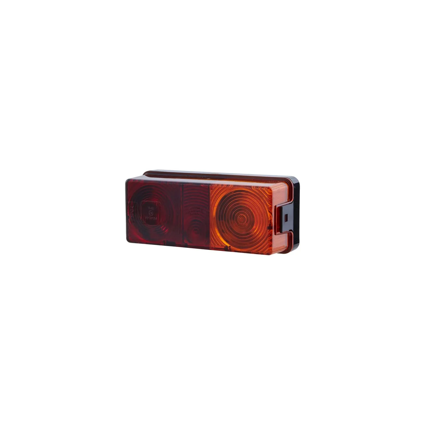 Rear light rectangular, 12/24V, red/orange, bolt on, 170x64x75mm,   2SD998531067 Hella