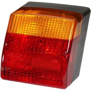 Rear light LH square, 12V, red/orange, bolt on, 155x  2SE996030011 Hella 134676002